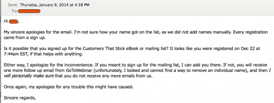 Email Screenshot