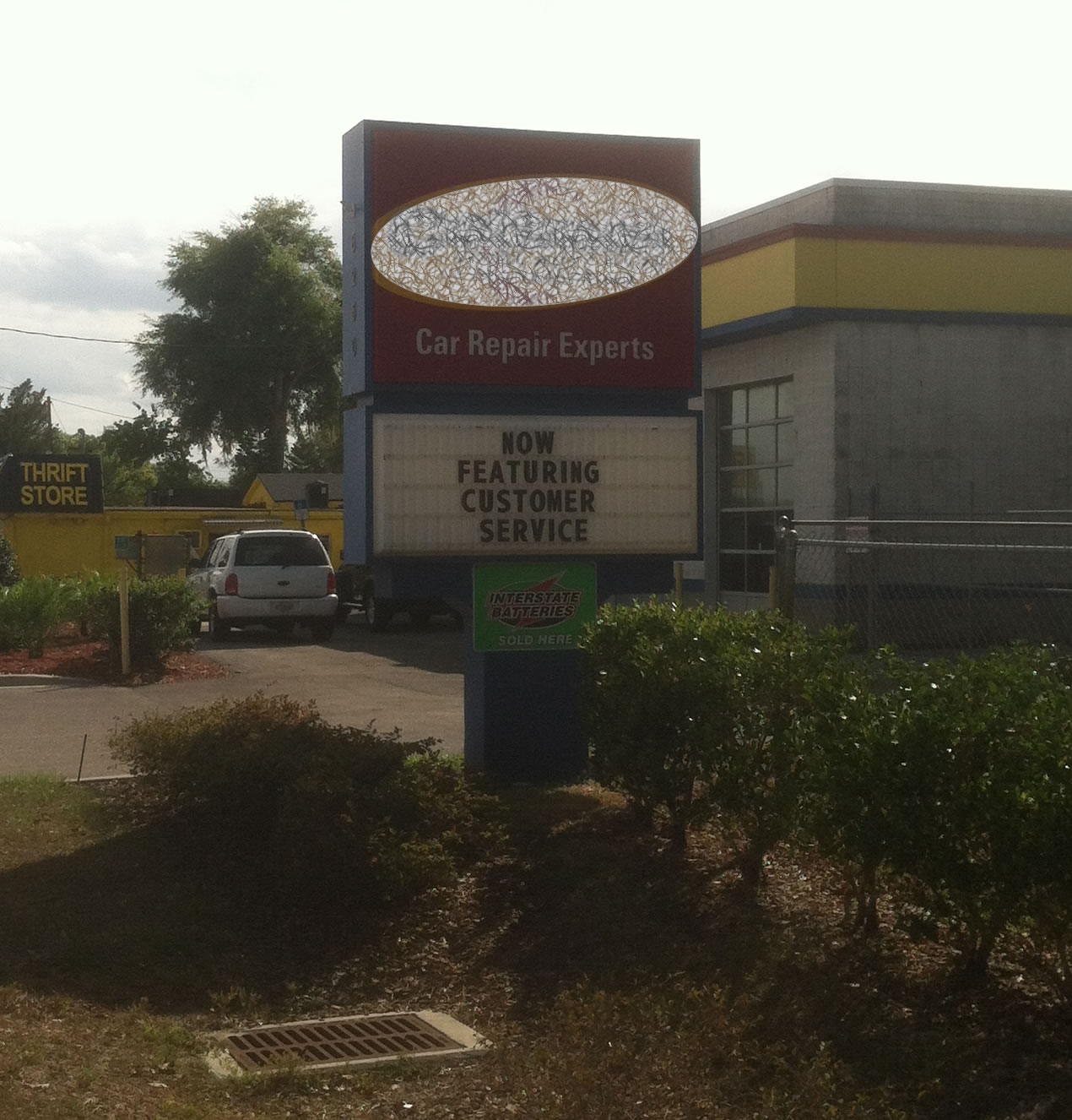 Funny Customer Service Sign