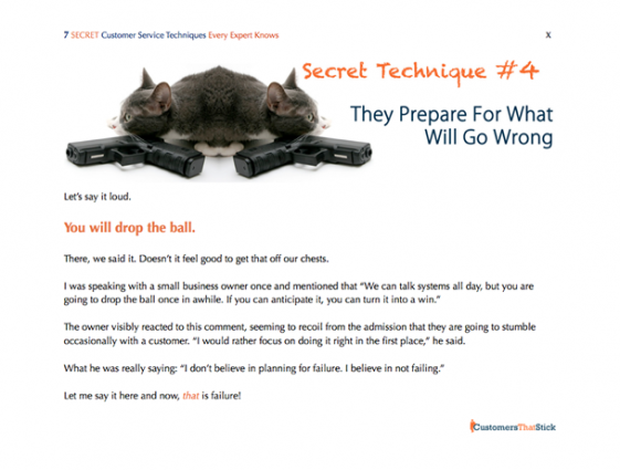 7 Secret Customer Service Techniques | Screenshot