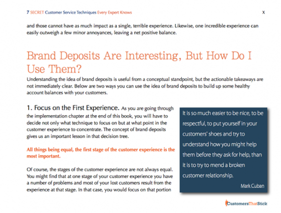 7 Secret Customer Service Techniques | Screenshot
