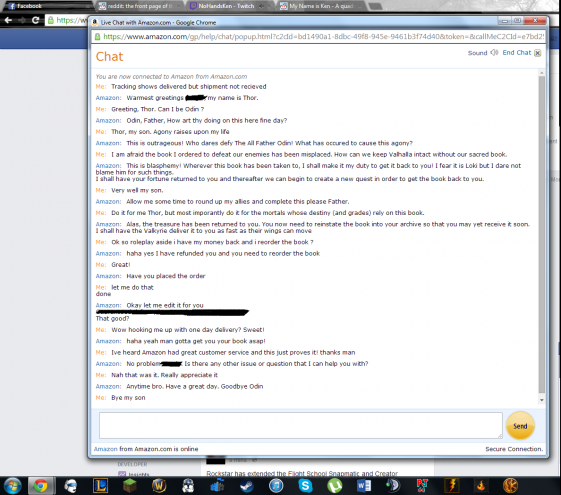Amazon Customer Service Does Thor